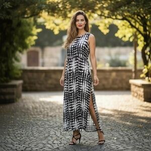 chinese dress ladies Dress Casual Maxi By Forever 21 In Black & Green, Size:3